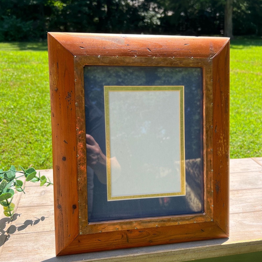 Wood and Copper Picture Frame | 5x7